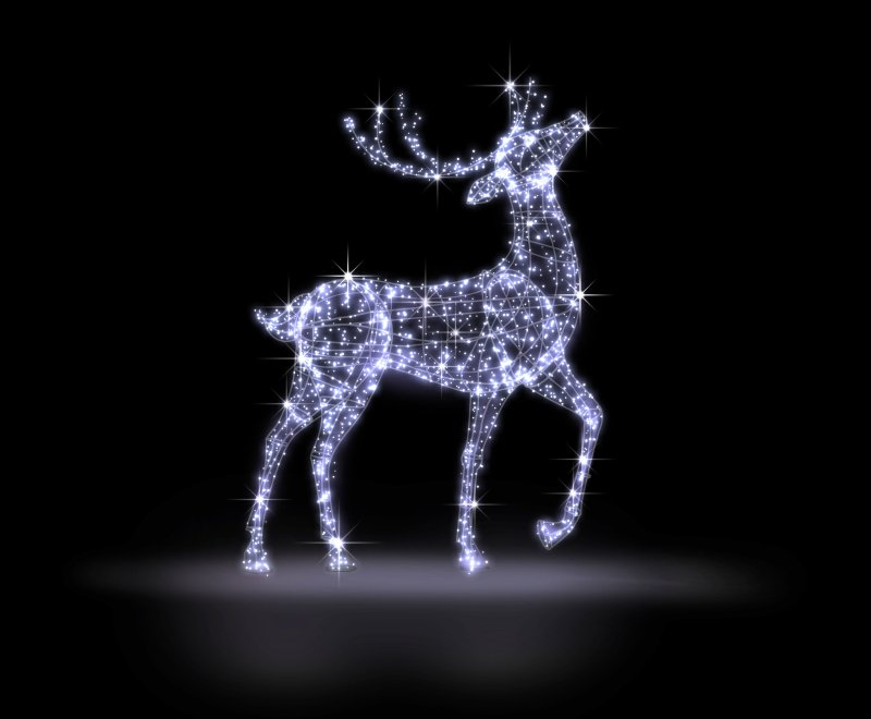 Проволочный каркас оленя