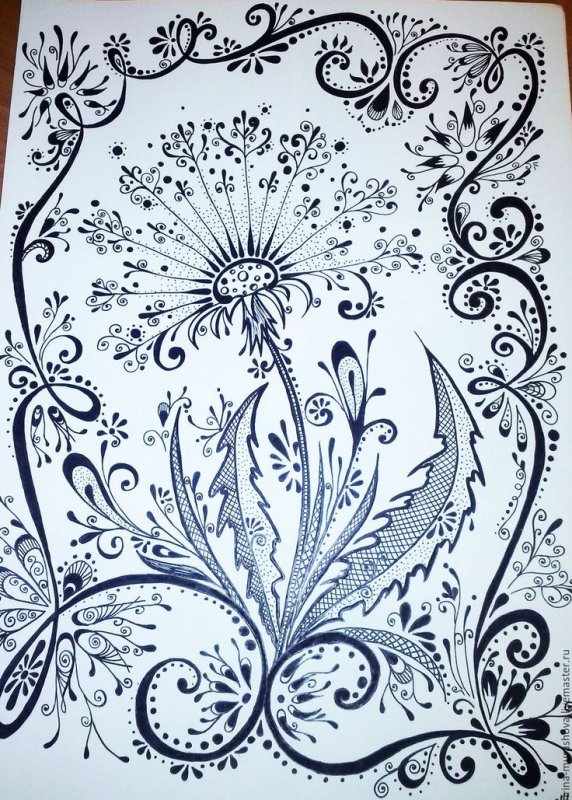 Узоры ручкой