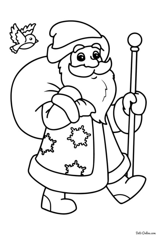 Дед Мороз рисунок