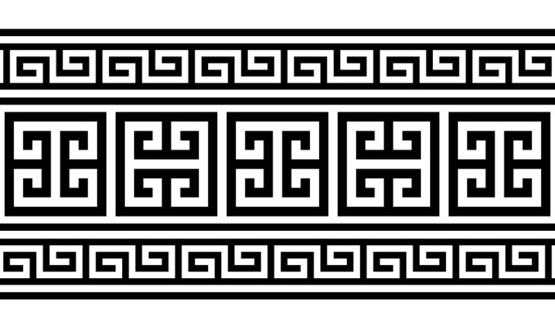 Греческий Меандр по клеткам картинки