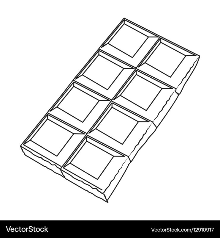 Шоколад рисунок карандашом