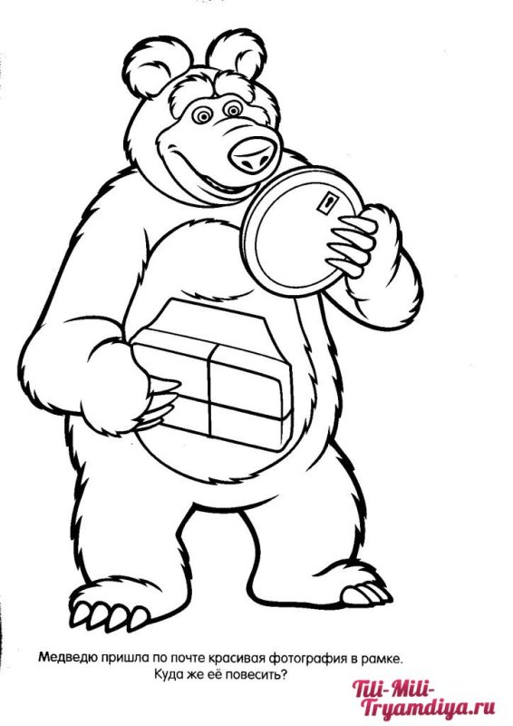 Маша и медведь рисунок