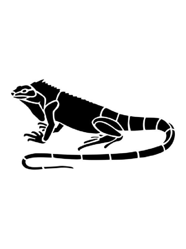 Силуэт варана