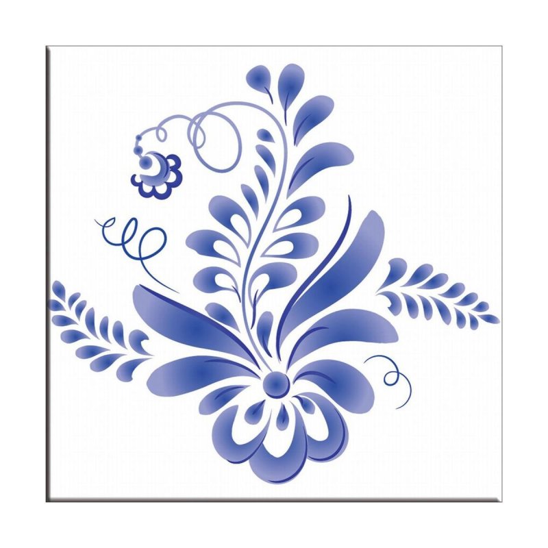 Шаблон для гжельской росписи