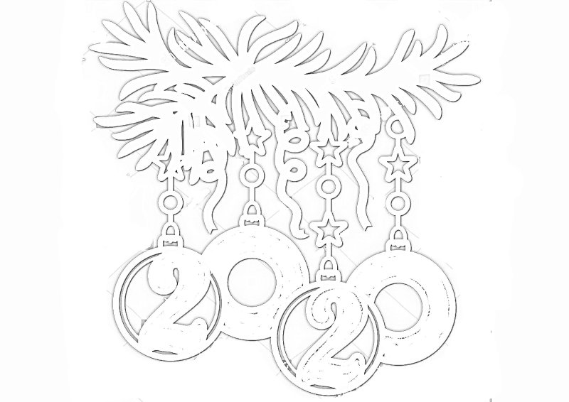 Трафареты на окна новогодние