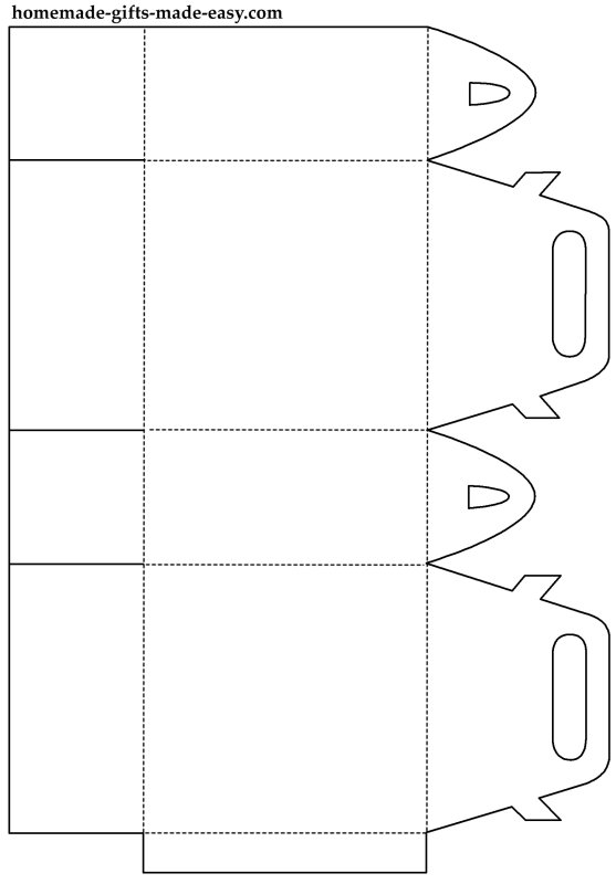 Подарочный пакет трафарет