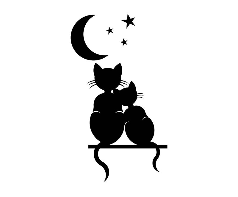 Силуэт кошки