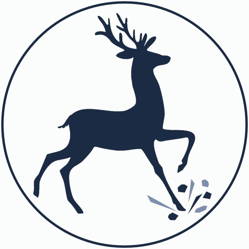 Эмблема серебряное копытце