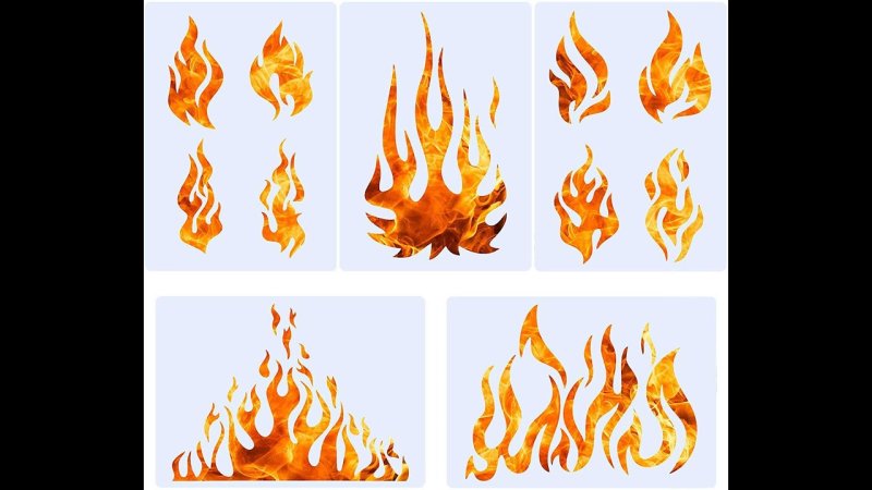 Огонь рисунок
