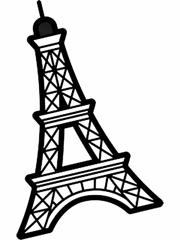 Башня трафарет