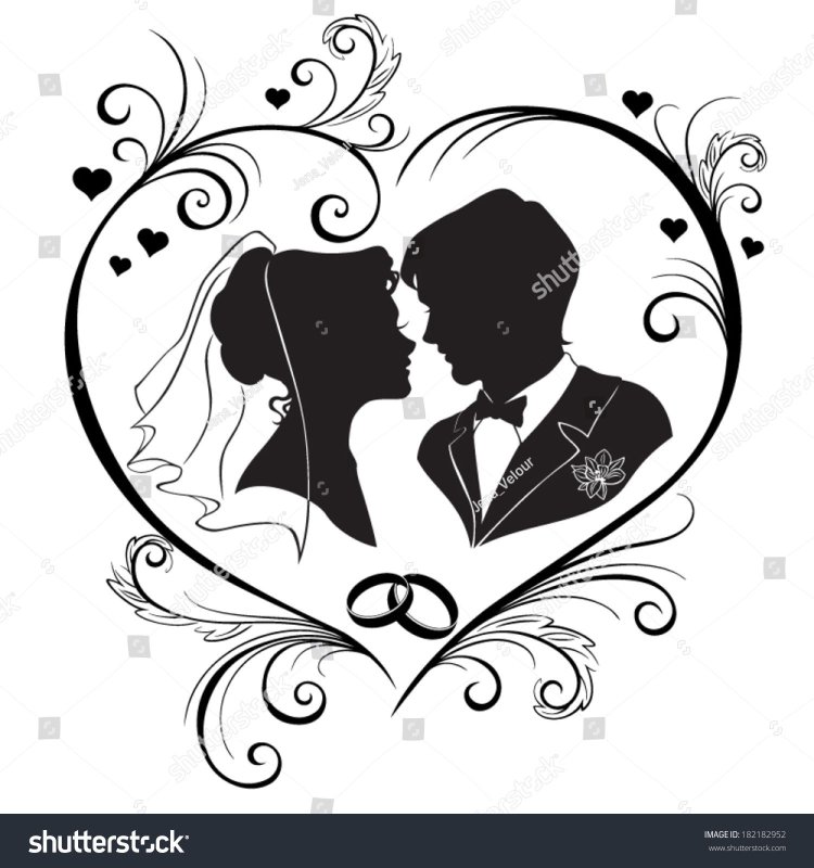 Силуэты влюбленных