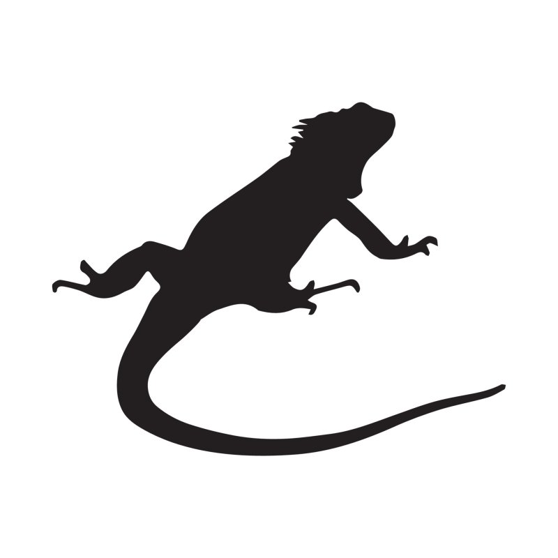 Игуана силуэт