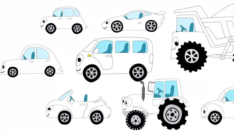 Трактор из бумаги схема