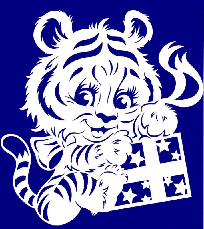 Вытынанка Тигренок