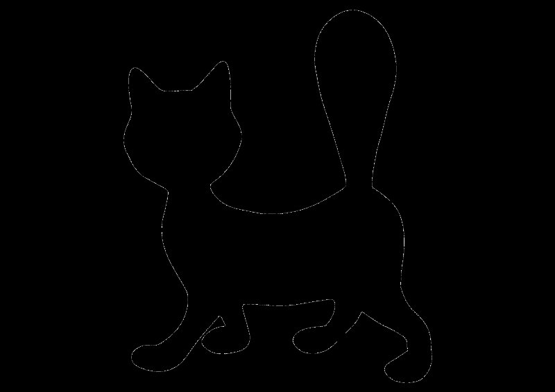 Трафарет кошки