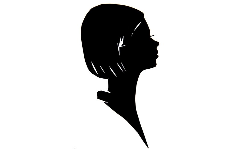 Очертания женского лица