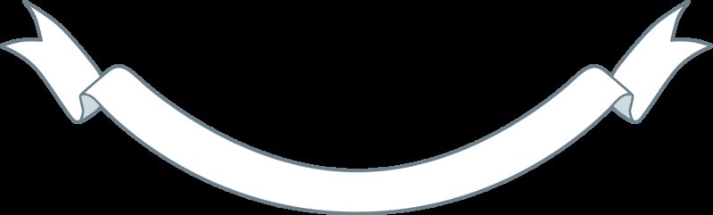 Белая лента для надписи