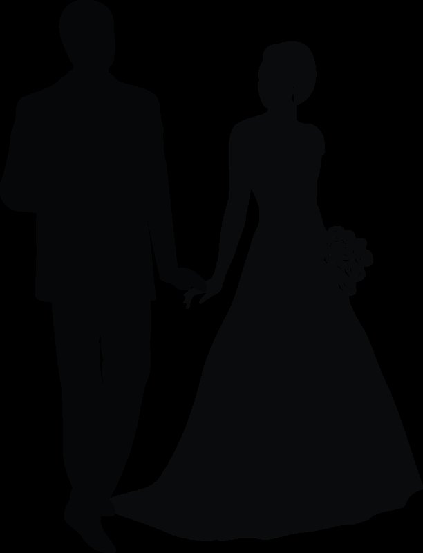 Свадьба силуэт