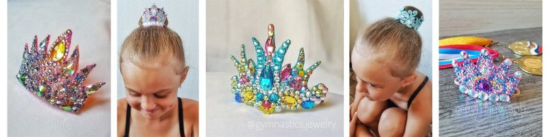 Украшение на пучок для художественной гимнастики