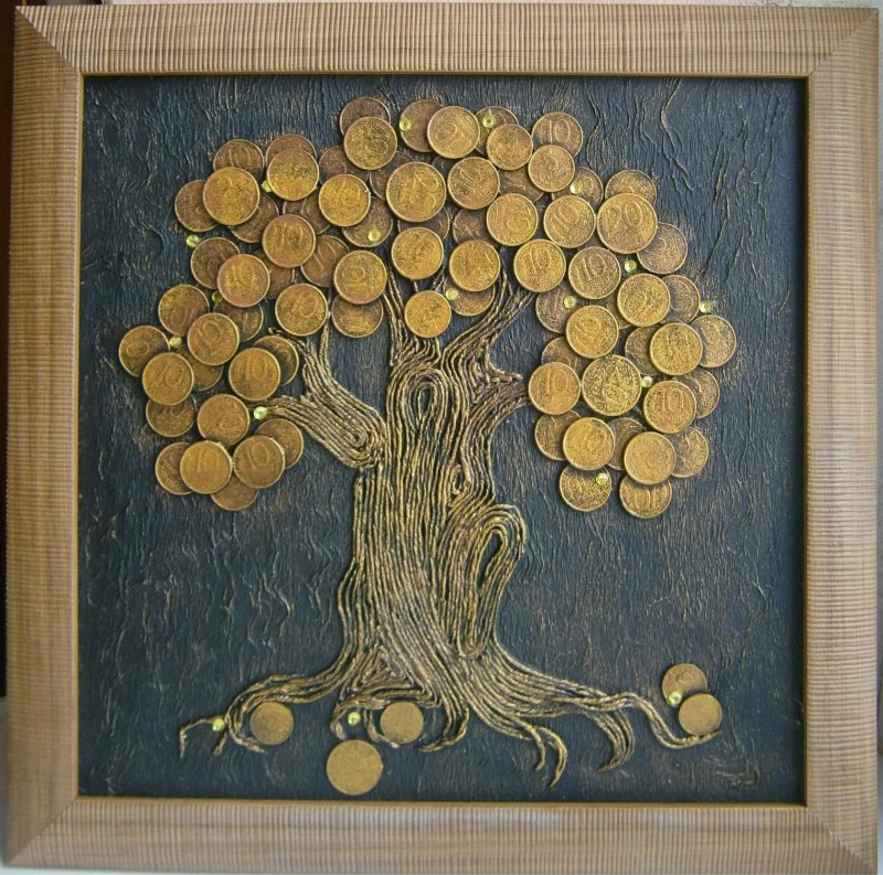 Панно из монет