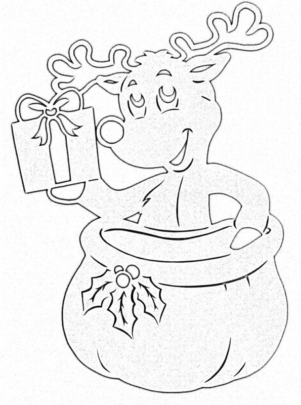 Вытынанки подарки новогодние