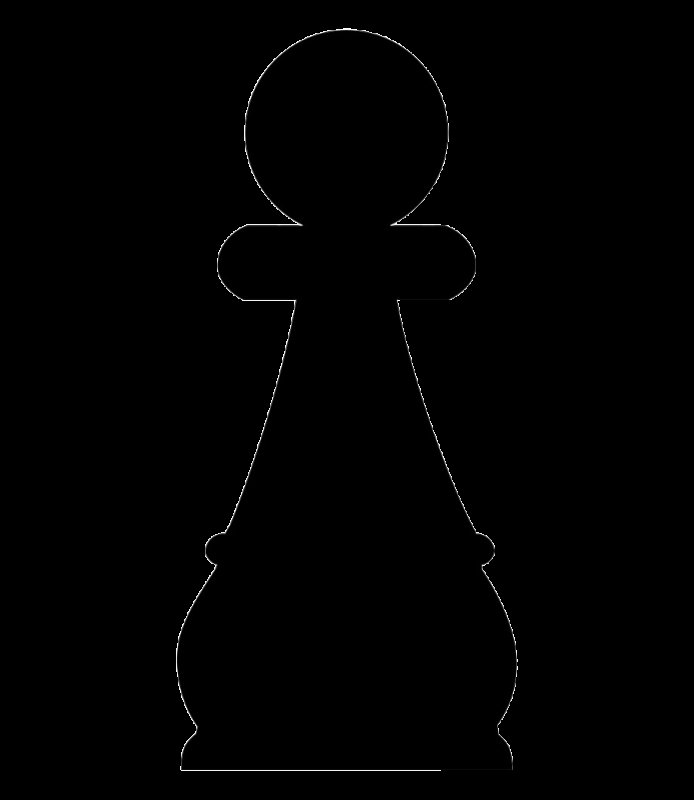 Шахматные фигуры контур