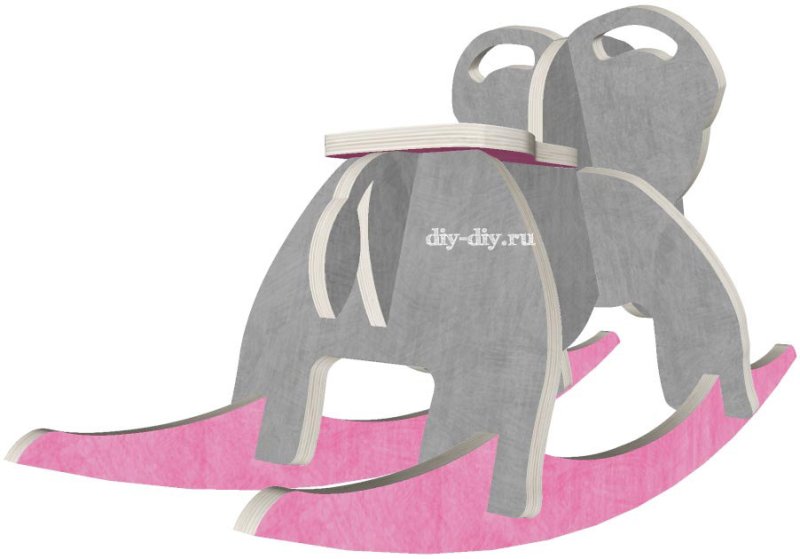 Детское кресло-качалка слон