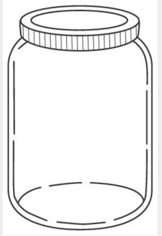 Баночка трафарет