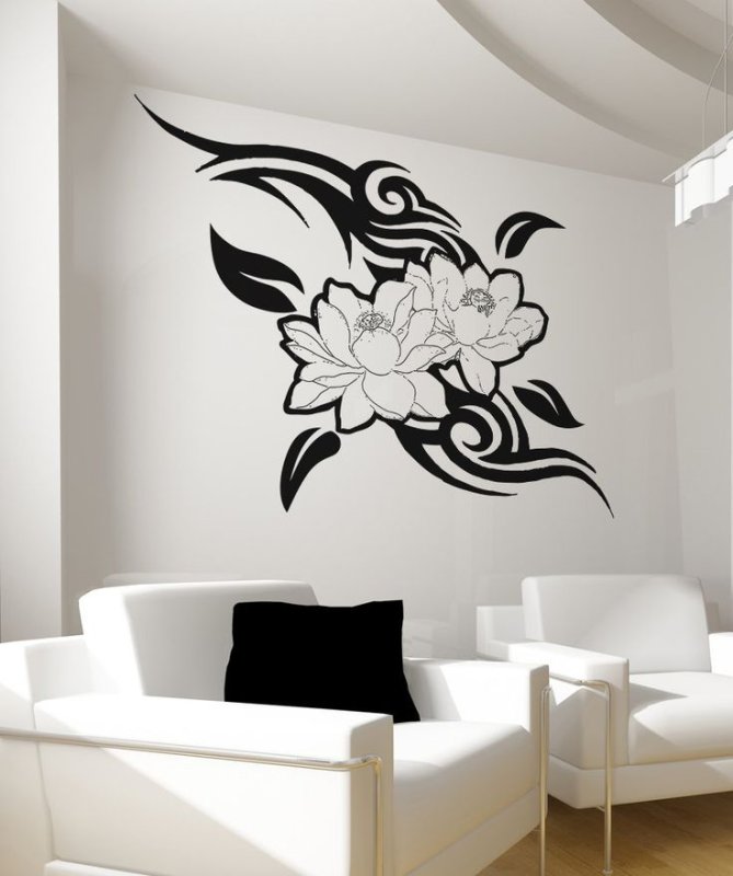 Декоративный трафарет для стен