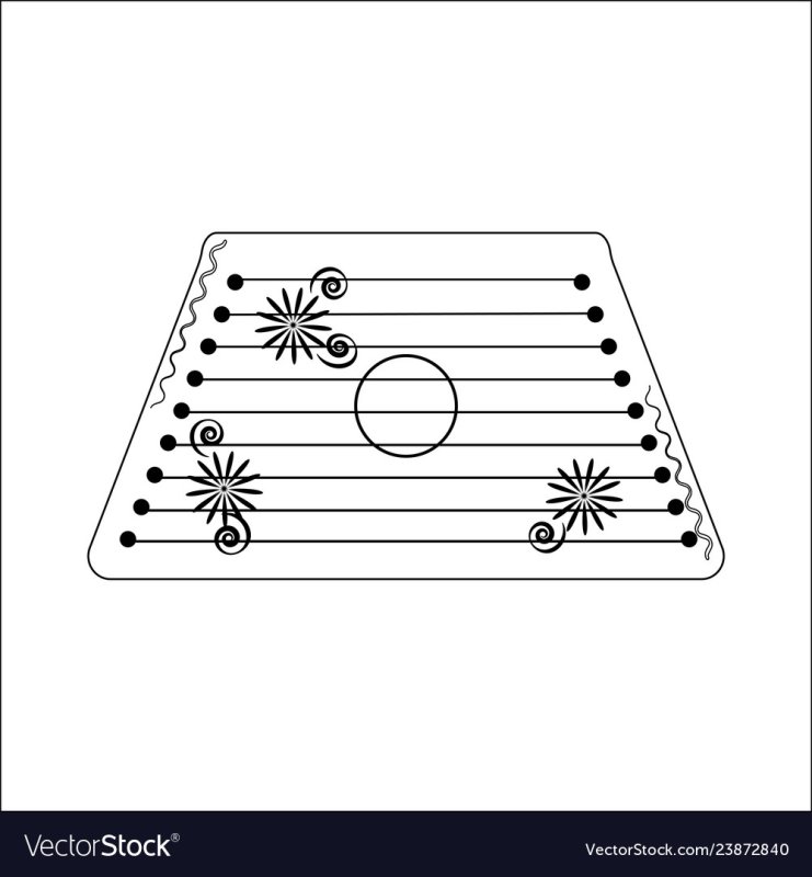 Раскраска русские народные музыкальные инструменты гусли