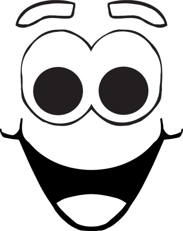 Трафарет глазки для поделок