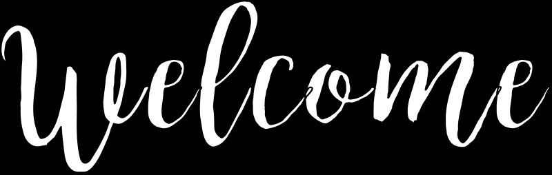 Надпись Welcome