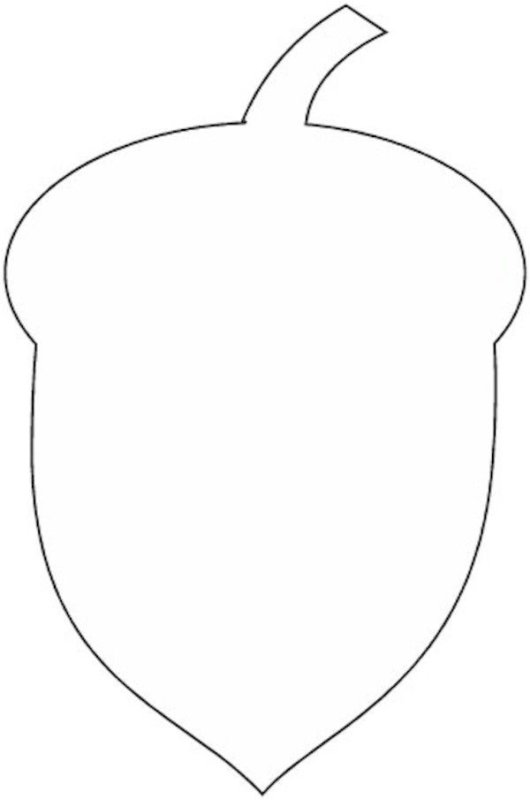 Желудь контур
