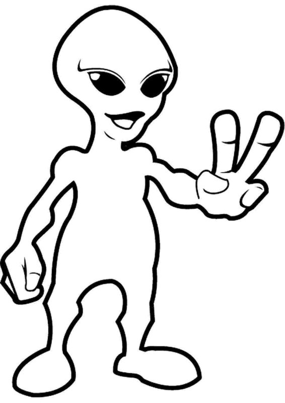 Пришелец раскраска