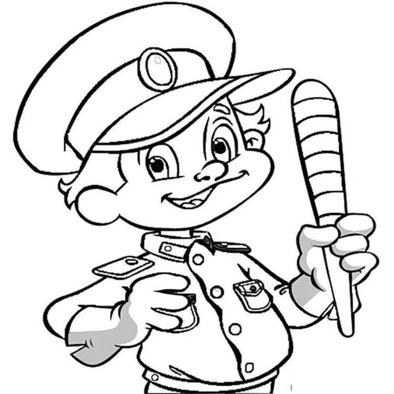 Раскраски по ПДД для дошкольников