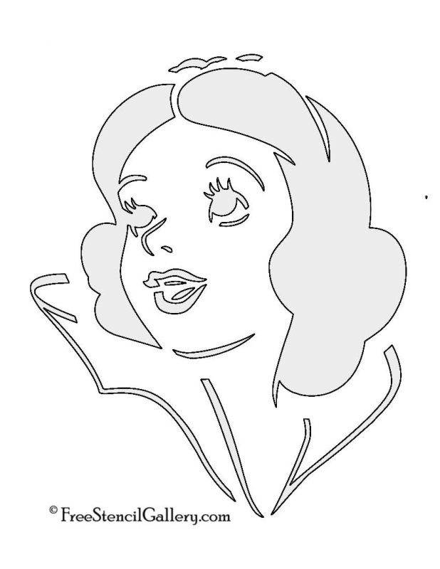 Вытынанки на окна Белоснежка