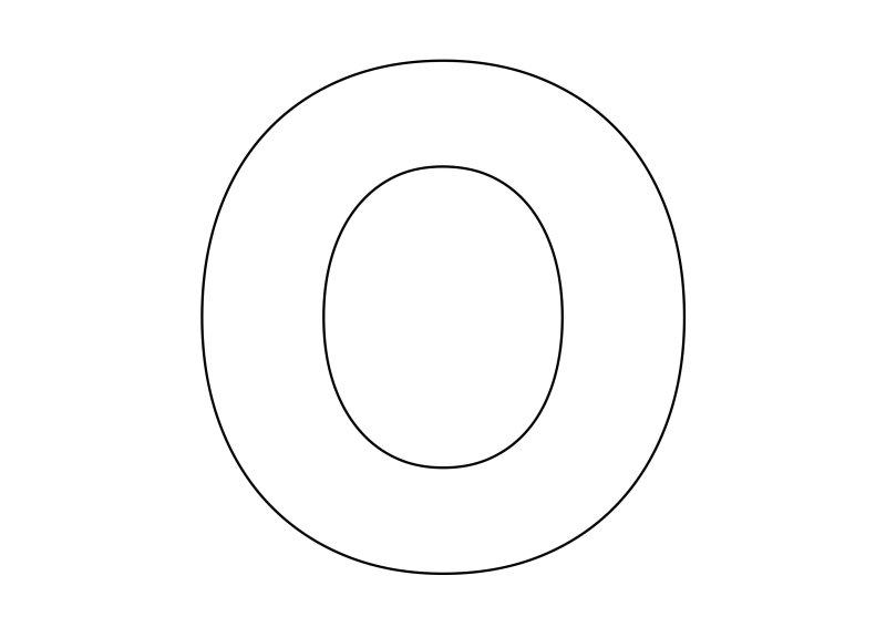 Трафарет букв