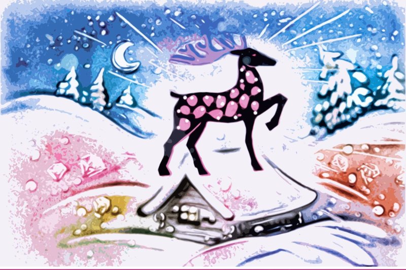 Олень золотое копытце