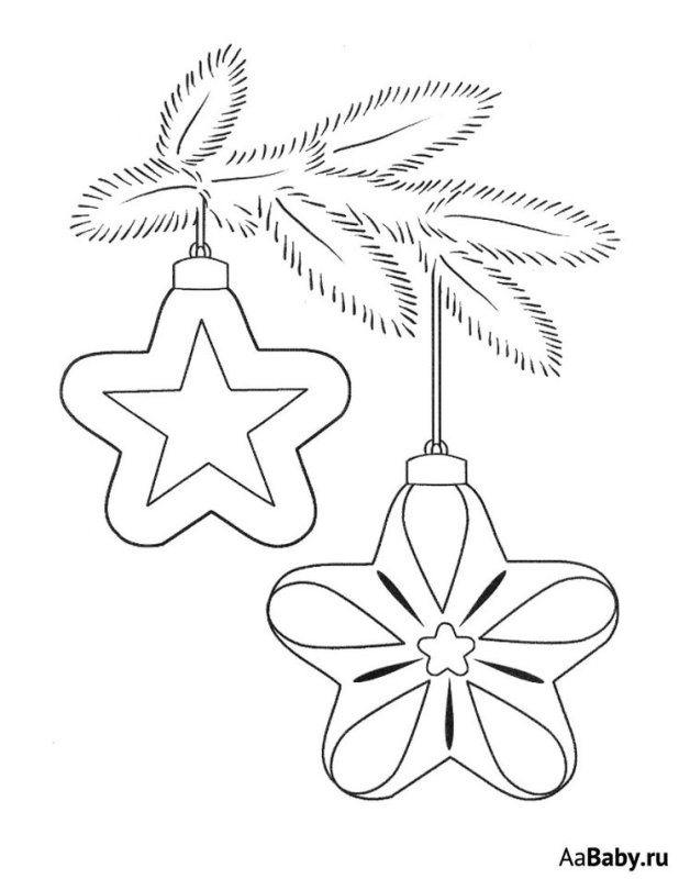 Новогодние веточки трафареты на окна