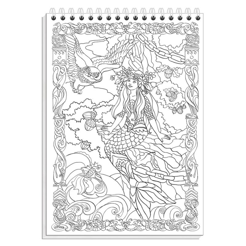 У Лукоморья дуб зеленый раскраска