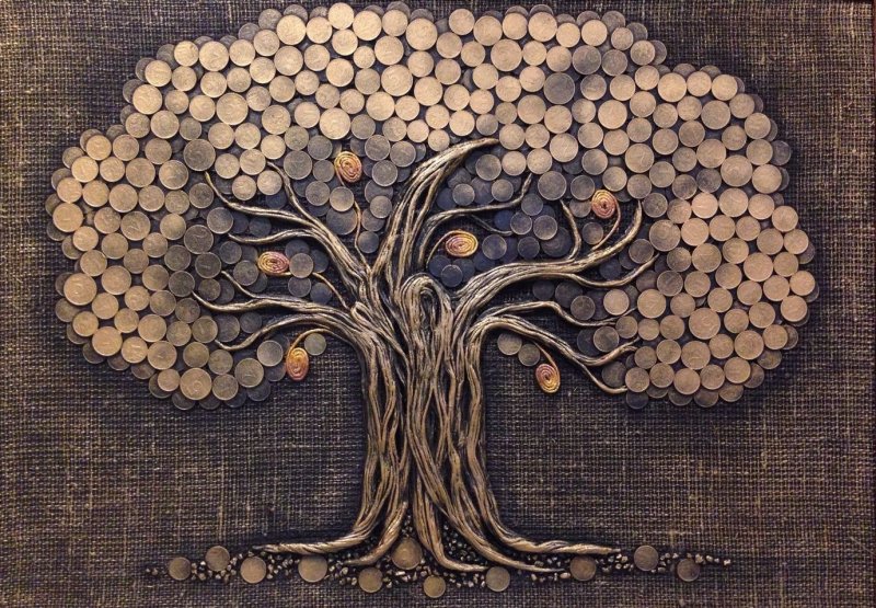 Панно из необычных материалов