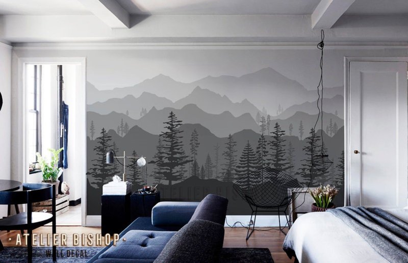 Горы в интерьере