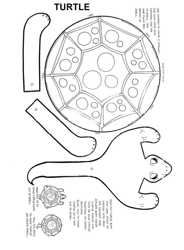Поделка черепаха