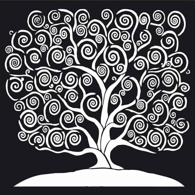 Трафарет "дерево"