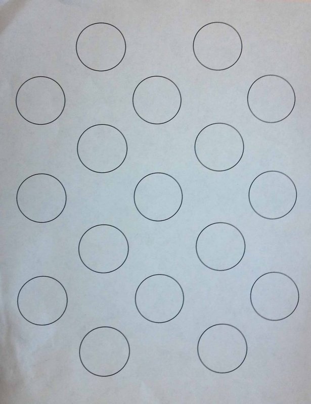 Трафарет для макаронс а4 диаметр 4