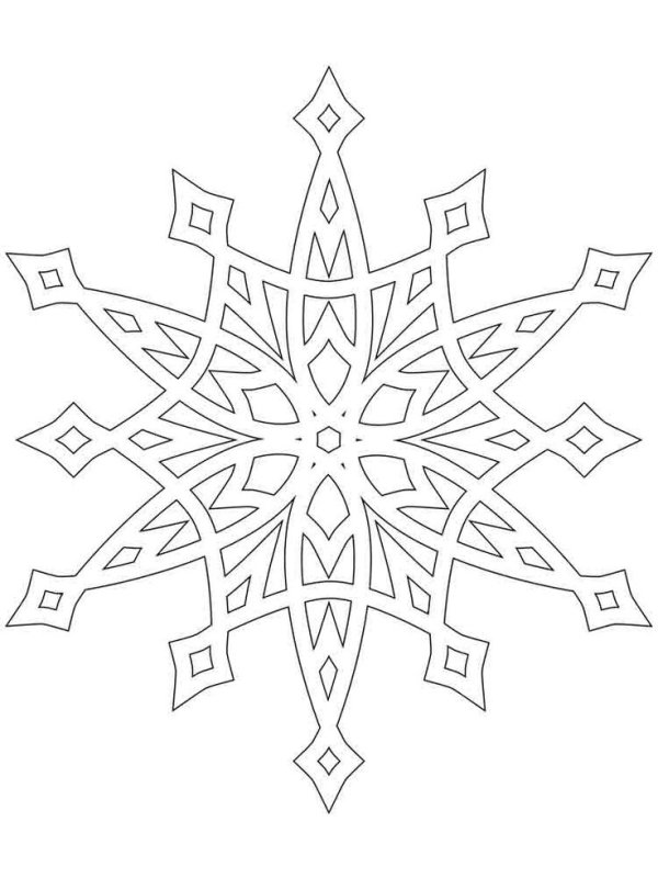 Новогодние снежинки трафареты