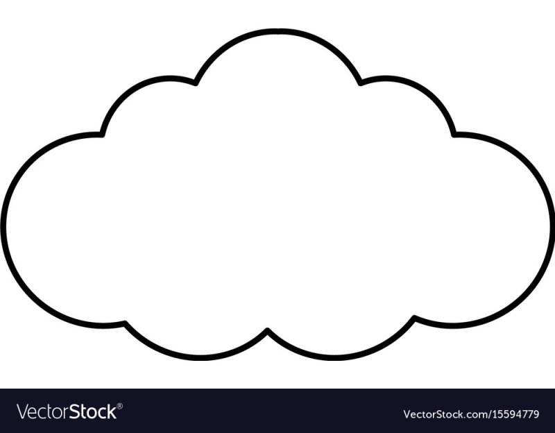 Облако трафарет для вырезания