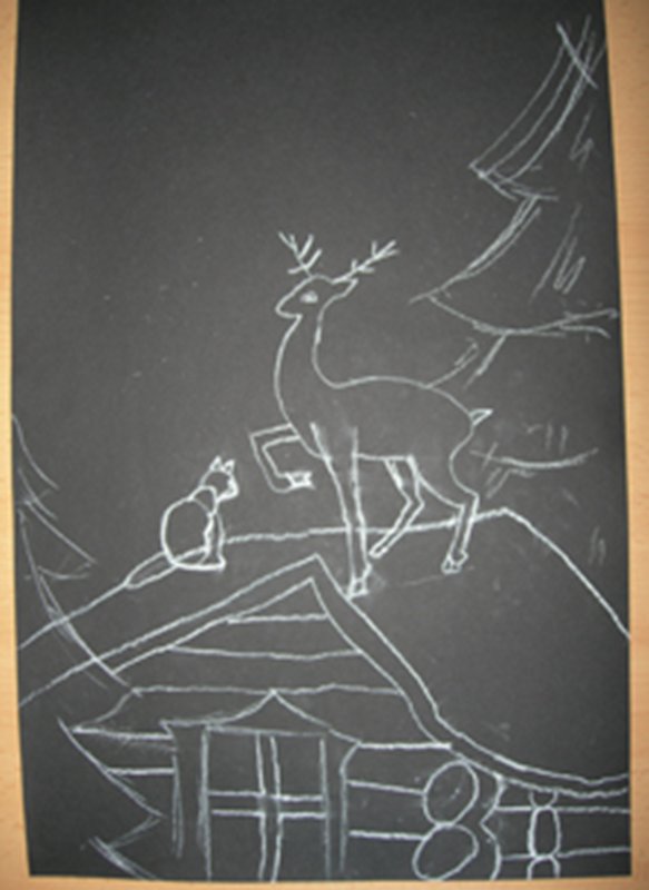 Рисование серебряное копытце в подготовительной группе