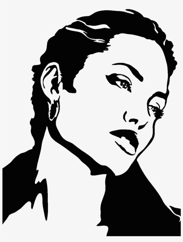 Pop Art portrait Анджелина Джоли