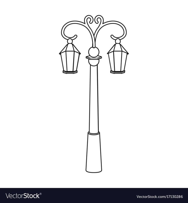 Фонарь раскраска